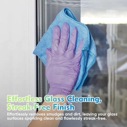 HOMEXCEL Microfiber Cleaning Cloth 20 Pack 11.5 x 11.5 inch Microfiber Towels - Image 3