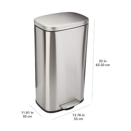 Amazon Basics Smudge Resistant Rectangular Trash Can - Image 4