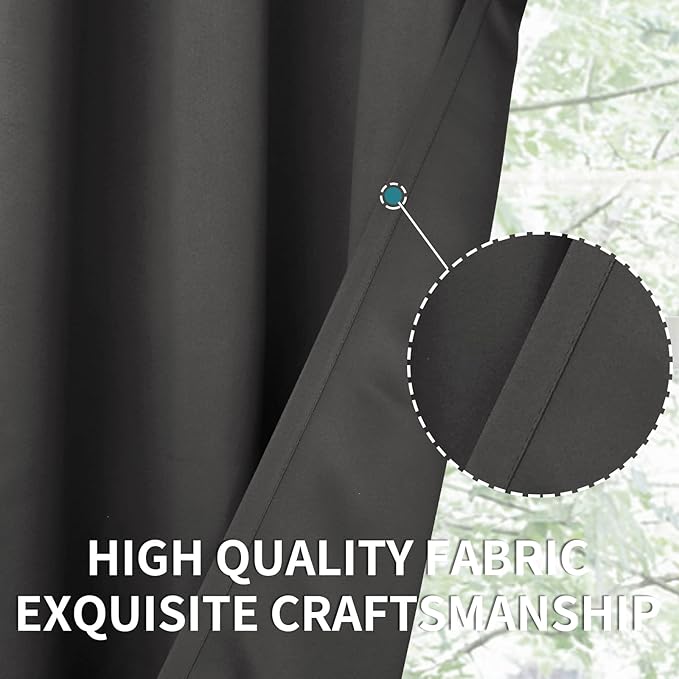 BGment Rod Pocket Blackout Curtains - Image 5
