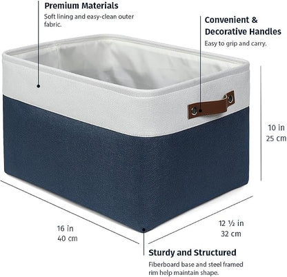 OrganiHaus Extra Large Fabric Storage Bins - Image 2