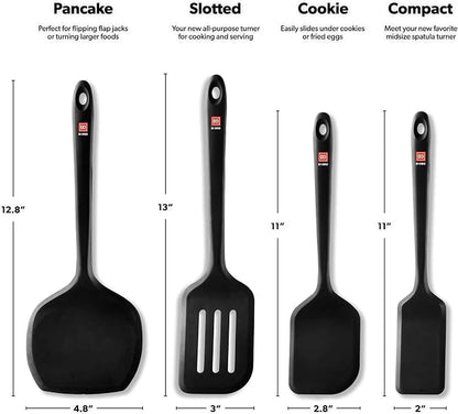 DI ORO Silicone Turner Spatula Set - Image 6