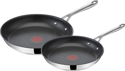 T-Fal x Jamie Oliver Nonstick Coated Stainless Steel Pans 9.5" & 11", Induction by T-falbrand