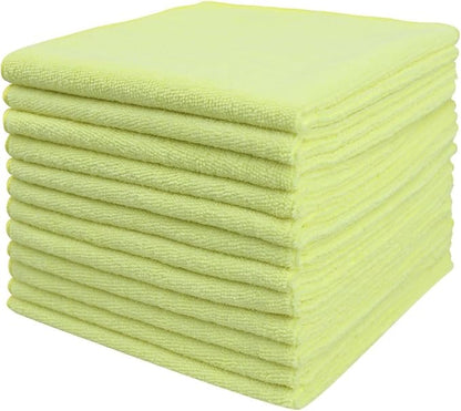 Tricol Clean Microfiber Cleaning Cloth, 12 Pack Ultra-Thick Cleaning Rags by TricolClean