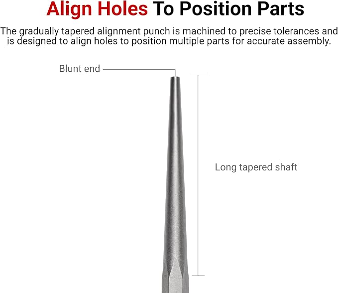 TEKTON 5/16 Inch Alignment Punch | 66178 | Made in USA - Image 2