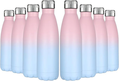 HASLE OUTFITTERS 17oz Stainless Steel Water Bottles Bulk, Vacuum Insulated by HASLEOUTFITTERS