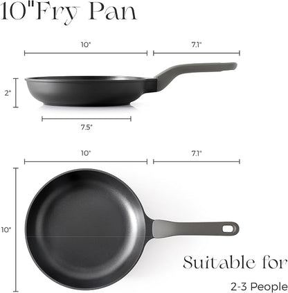 PRICUSIS Nonstick Frying Pan, 8/10/12 Inch Skillet - Image 7