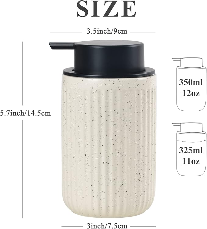 BosilunLife Beige Soap Dispenser Set - Image 3