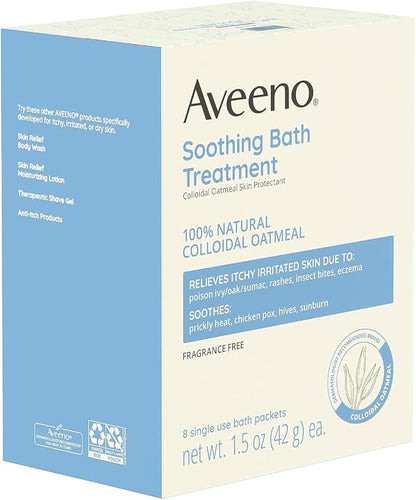Aveeno Fragrance Free Soothing Bath Treatment, 100% Natural Colloidal Oatmeal - Image 7