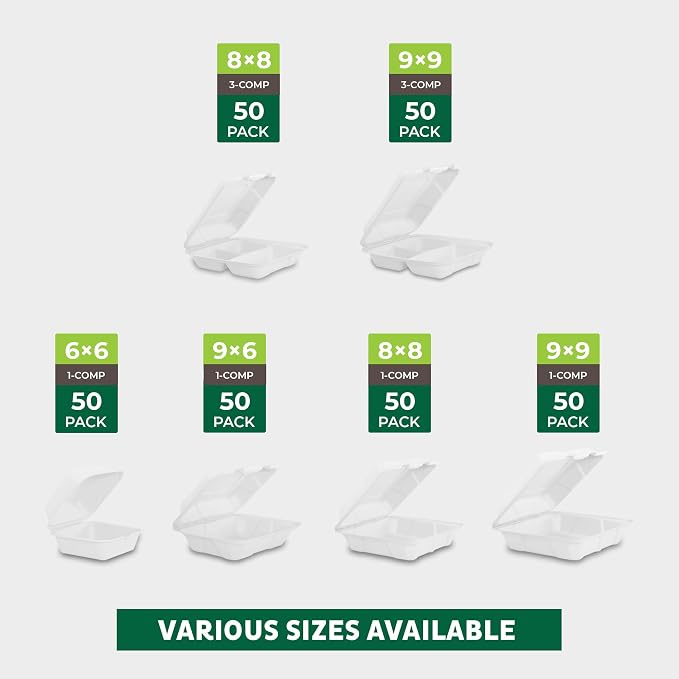 Freshware Compostable Clamshell Food Containers - Image 6
