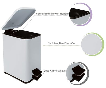 Stainless Steel Small Trash Can - Image 4