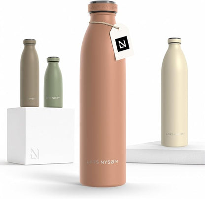 LARS NYSØM Stainless Steel Insulated Water Bottle 12oz 17oz 25oz 34oz 51oz | by LN