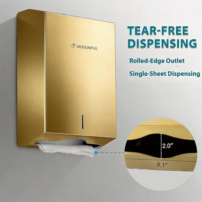 Commercial Paper Towel Dispenser Gold - Image 4