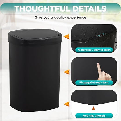 Automatic Motion Sensor Bathroom Trash Can - Image 5