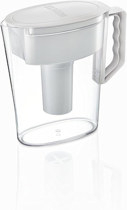 Brita Water Pitcher, 5 Cup Capacity, Includes One Advanced Filter-White - Image 4
