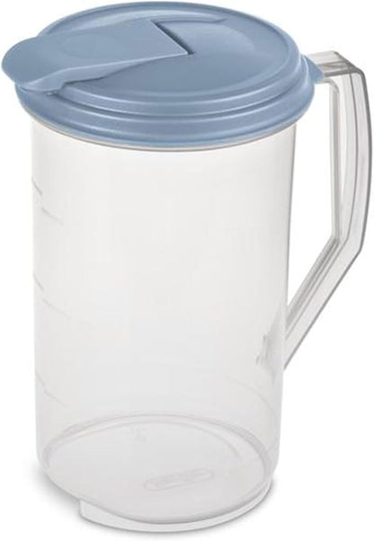 Sterilite 2 Quart Clear Round Plastic Pitcher, Dishwasher Proof - Image 7