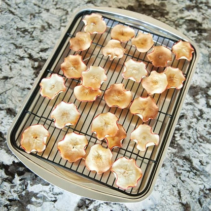 Nordic Ware Oven Crisp Baking Tray 2pc Set Includes Pan and Rack; Natural - Image 7