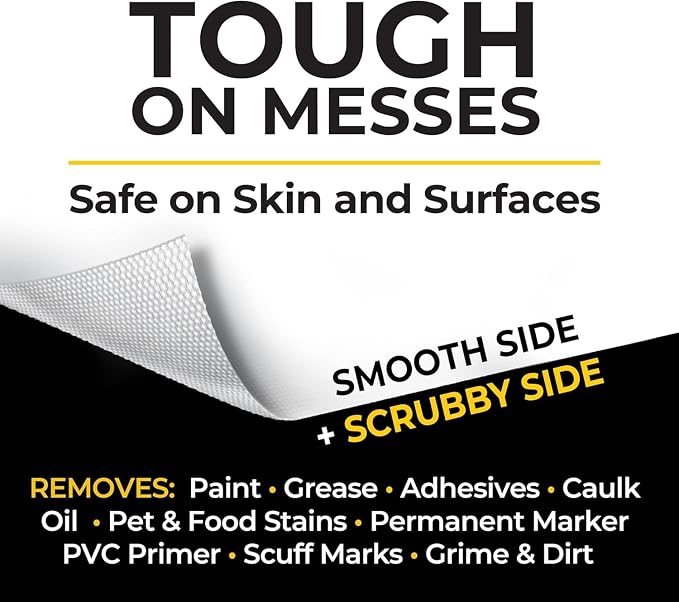 Grime Boss Heavy Duty Surface and Hand Wipes | Wet Wipes Remove Paint, Dirt | - Image 4