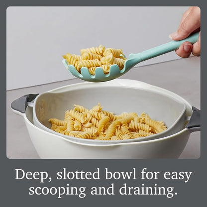 Tovolo Pasta Claw Spaghetti Spoon Scoop Aqua Seafoam Green Silicone Pasta Spoon - Image 2