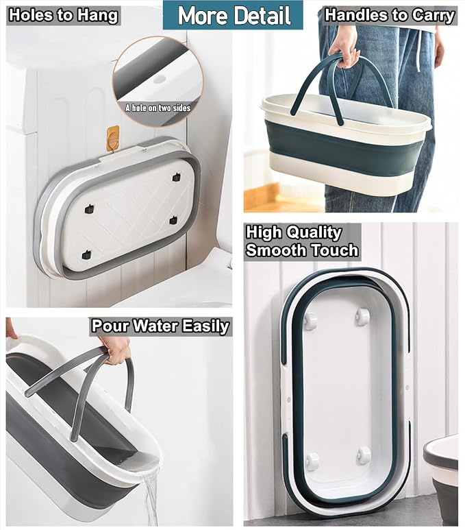 Collapsible Mop Wash Basin Bucket - Image 4
