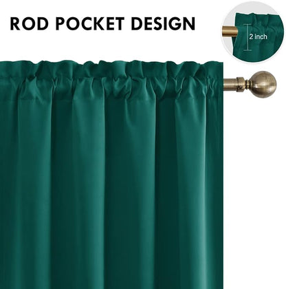 DWCN Blackout Curtains Thermal Insulated, Energy Saving & Noise Reducing - Image 4