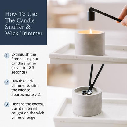 Candle Wick Trimmer and Candle Snuffer Accessory Set – Pick Your Color - Image 5