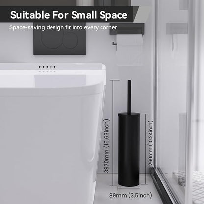 DOWRY Toilet Brush and Holder for Bathroom Storage Organization Deep Cleaning - Image 6