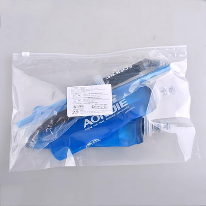 TRIWONDER Collapsible Water Bottles TPU Soft Flask Running Bottles BPA-Free Sports Flasks for Hiking Climbing Camping (250ml/8.45oz with Straws - Pack of 2)