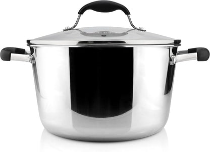 AVACRAFT 18/10 Tri-Ply Stainless Steel 5 Quart Dutch Oven Pot by AVACRAFT