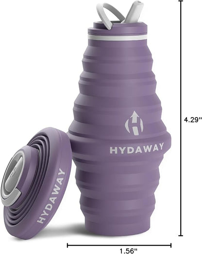 HYDAWAY 25oz Collapsible Water Bottle - BPA-Free, Leakproof, Lightweight, and Space-Saving - Perfect for Hiking, Travel, and All-Day Hydration