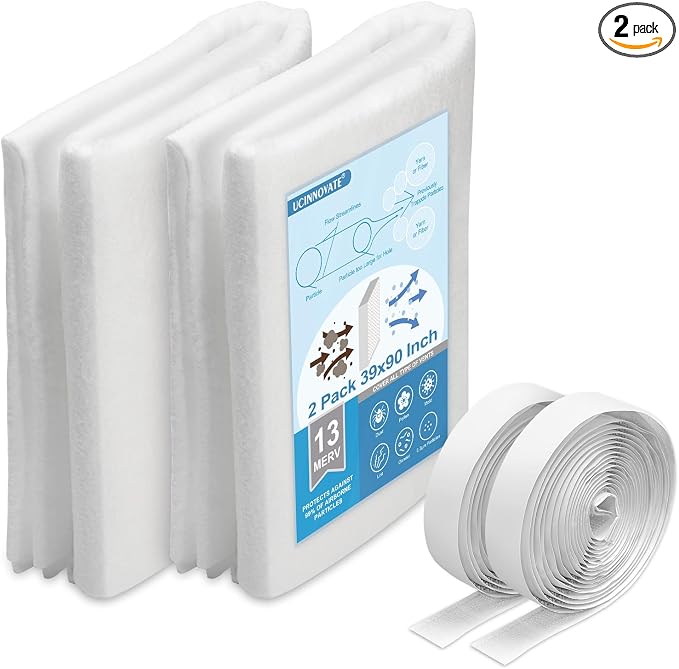UCINNOVATE 2 Pack Air Vent Filters Kit, MERV 13 Electrostatic Filter Media Cut by UCINNOVATE