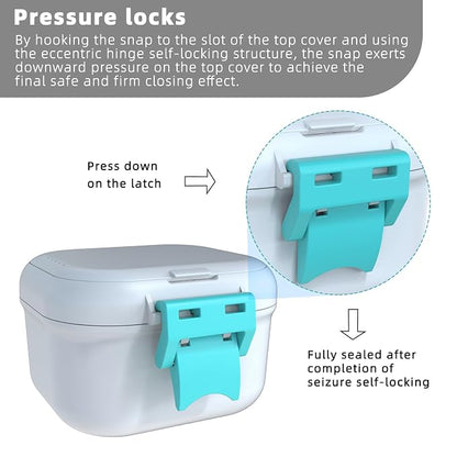 ARGOMAX Leak Proof Denture Bath Cup, Portable Soaking Denture Box, Denture Bath - Image 5