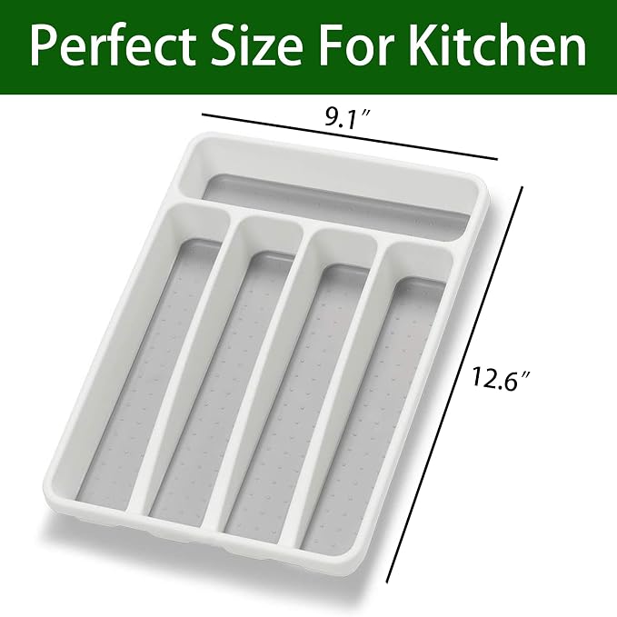 Silverware Organizer Utenisl Organizer Holder Kitchen Drawer Organizer Plastic - Image 4