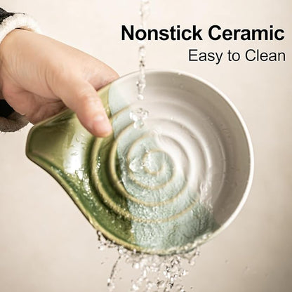 Ceramic Spoon Rest for Kitchen Counter & Stove, Large Spoon Holder for Cooking - Image 6
