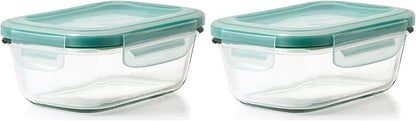 OXO Glass Food Storage Container, 1.6 Cup | Smart Seal | Leakproof | Pack of 2 by OXO
