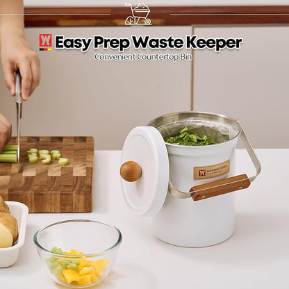Kitchen Countertop Compost Bin 101ounces / 3Liters, Airtight Lid SUS304 - Image 5