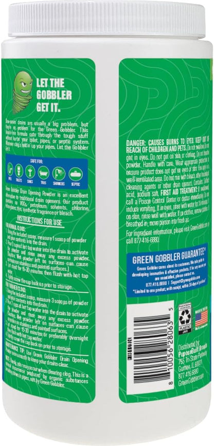 Green Gobbler Drain Clog Remover & Drain Cleaner Powder, 20+ Treatments - Image 2