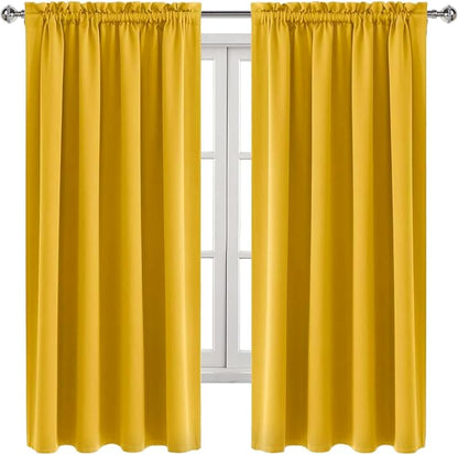 DWCN Blackout Curtains Room Darkening Thermal Insulated Bedroom Curtains Window - Image 9