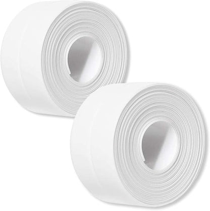 2 Pack Caulk Strip, 1.5" x 10.5Ft PVC Self Adhesive Caulk Tape, Sealing by UIOCSSC