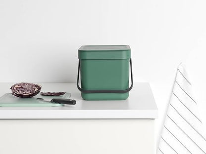 Brabantia Sort & Go Food Trash Can Small Countertop Kitchen Compost Caddy - Image 6
