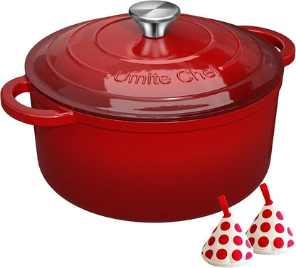 Umite Chef 7QT Enameled Cast Iron Dutch Oven by UmiteChef