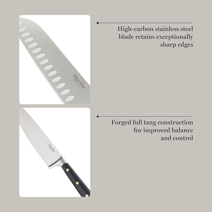 Martha Stewart 16-Piece Lockton High Carbon Stainless Steel Knife Block Set - Image 5