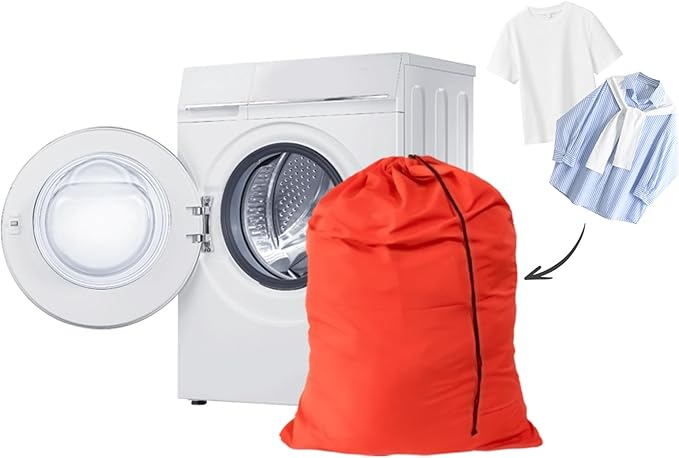 Extra Large Laundry Bag 6 Pack, Varied Colors, Travel Laundry Bags with Drawstring Closure, 30"x40", for college, dorm and apartment dwellers (6PCS)