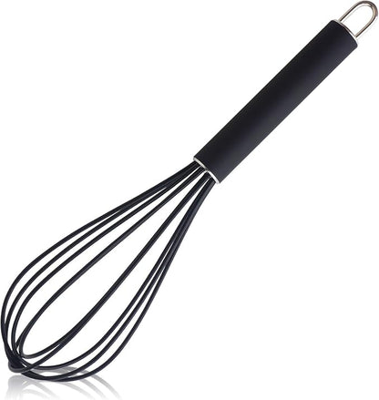 GorGin high temperature and easy to clean silicone whisk, 10 inch, grip good by GorGin