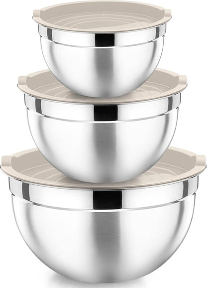 P&P CHEF Khaki Mixing Bowls by PPCHEF