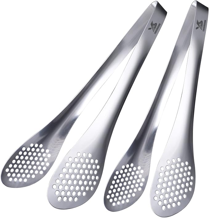 MSY BIGSUNNY 11Inch Kitchen Cooking Food Tongs Stainless Steel Buffet Tongs by MSYBIGSUNNY