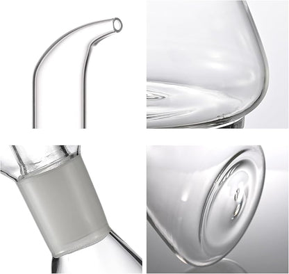 ELETON Conical 8 oz Glass Oil Dispenser – No Drip Olive Oil Cruet - Image 7