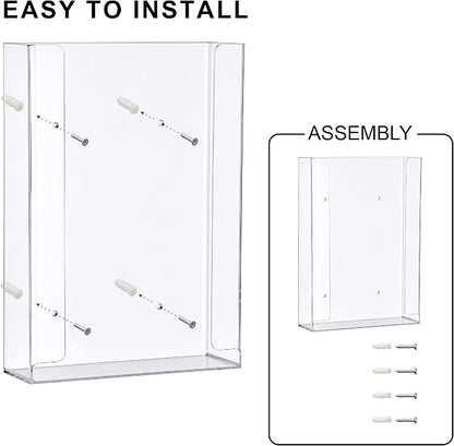 Amazing Abby Acrylic Glove Box Holder, Wall-Mounted Glove Dispenser, Floating - Image 6