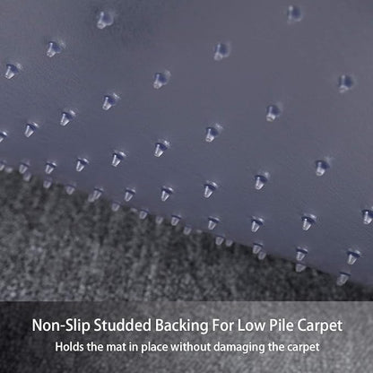 Large Chair Mat for Carpet, Easy Glide Plastic Carpet Floor Protector Mat for - Image 4