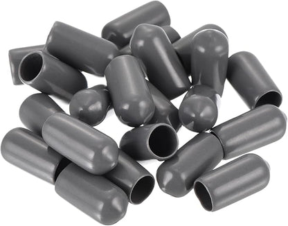 uxcell 20pcs Rubber End Caps 7mm ID Vinyl PVC Round Tube Bolt Cap Cover Screw - Image 4
