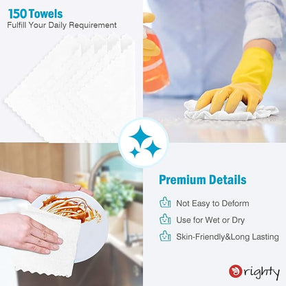 Orighty Cleaning Cloths Bulk, 150 Pack Shop Rags Reusable, Microfiber Cleaning - Image 5